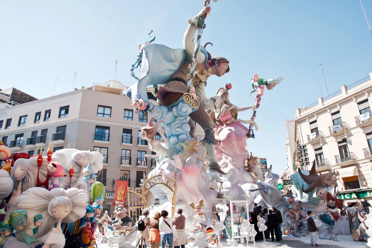 Sculptures as part of the Las Fallas Festival.  A great event for those living in Valencia.