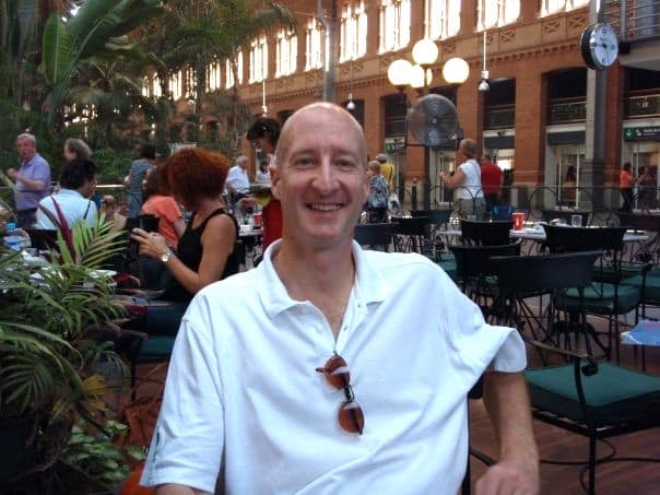 MIke Bailey In A Cafe in Atocha (moved to Spain in 1999 and 2023)
