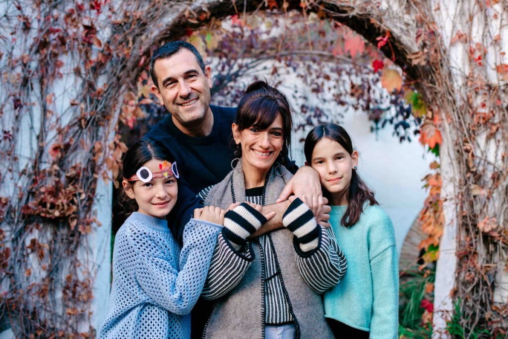 American Marisa Lopez with her family in Spain on Thanksgiving
