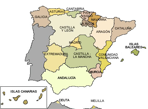 Convenio Especial Spain Regional Areas