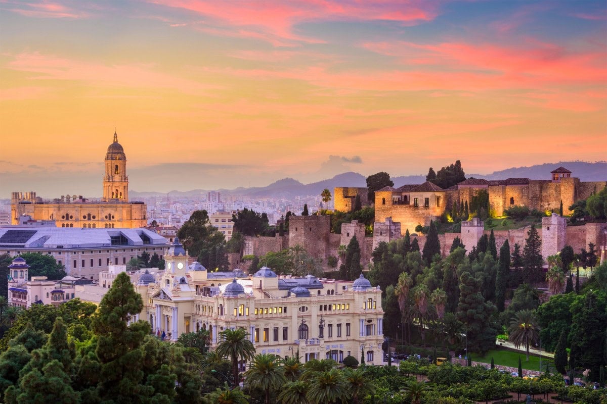 Málaga Old Town skyline
