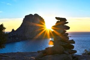 Es Vedra rock at sunset is one of Ibiza's magical moments