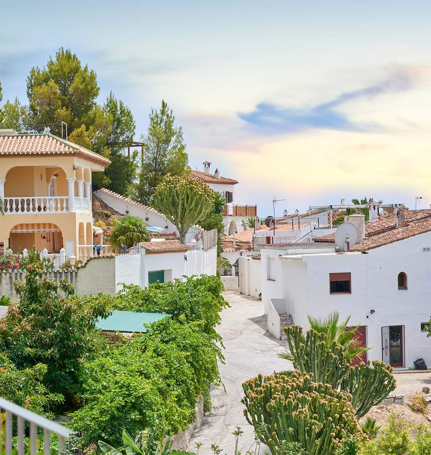 the beautiful old city of frigiliana andalusia